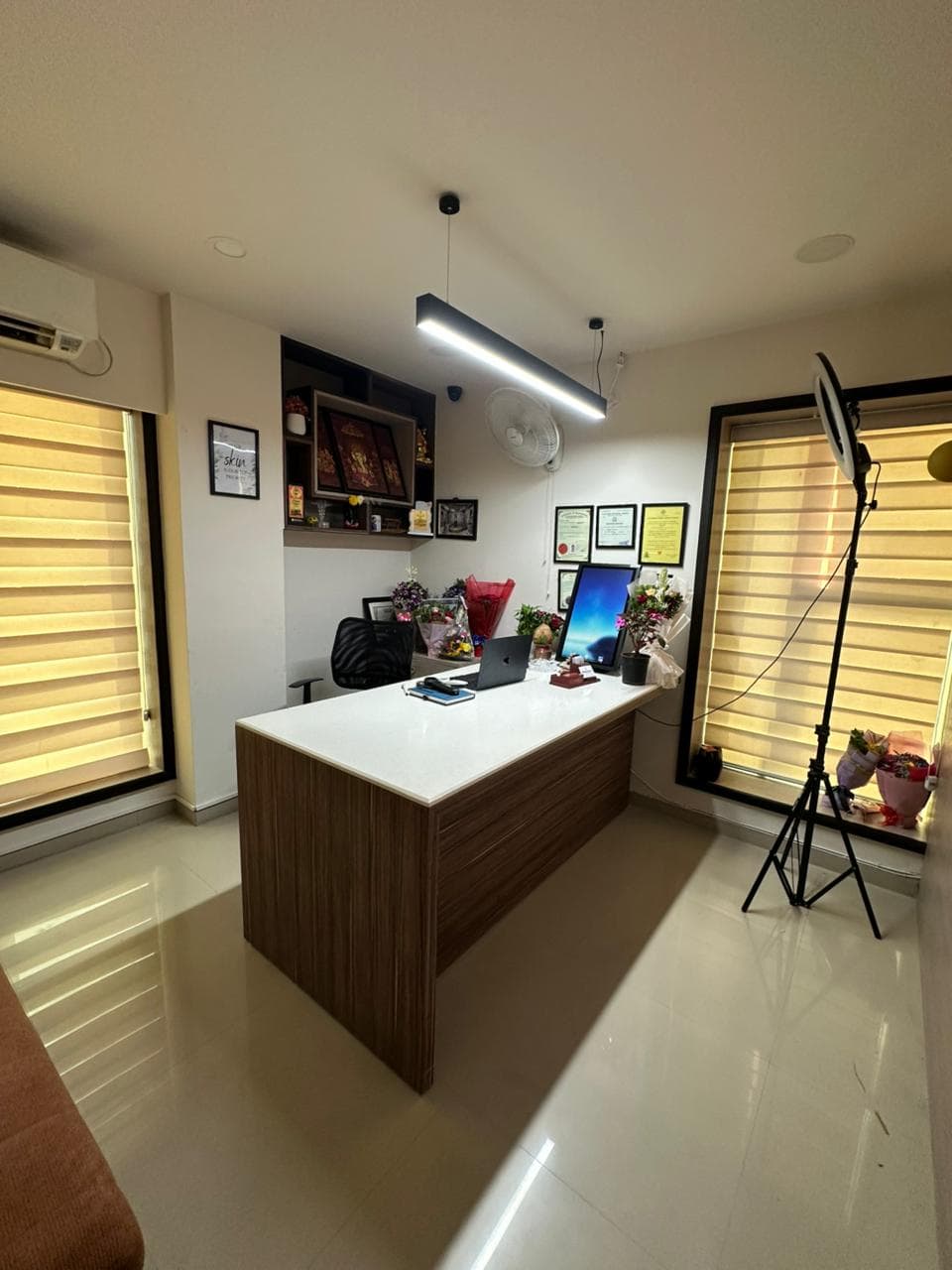 Clinic reception and waiting area