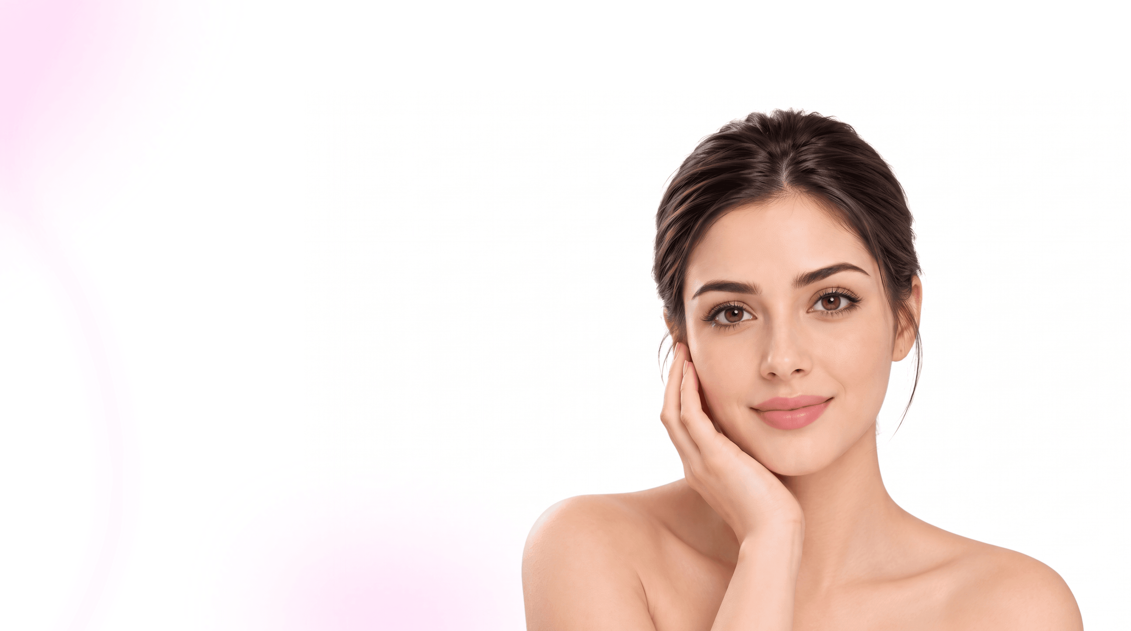 Happy patient with healthy, radiant skin at Derma Genesis clinic